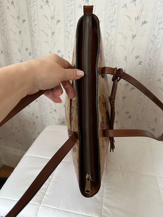 Patricia Nash Leather Floral Tote - Picture 6 of 15